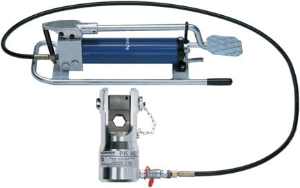 Гидравлический пресс-инструмент с ножным насосом Klauke HK45